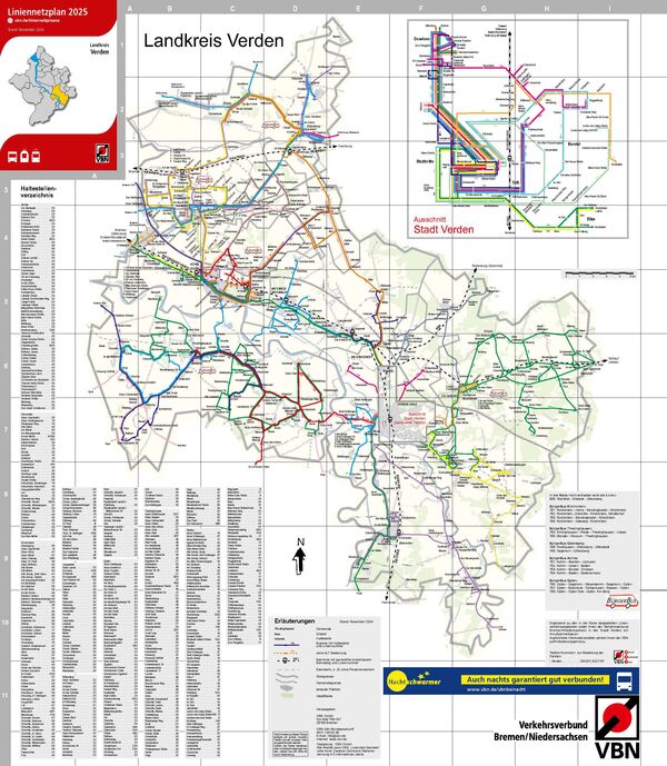 Route Map Verden District