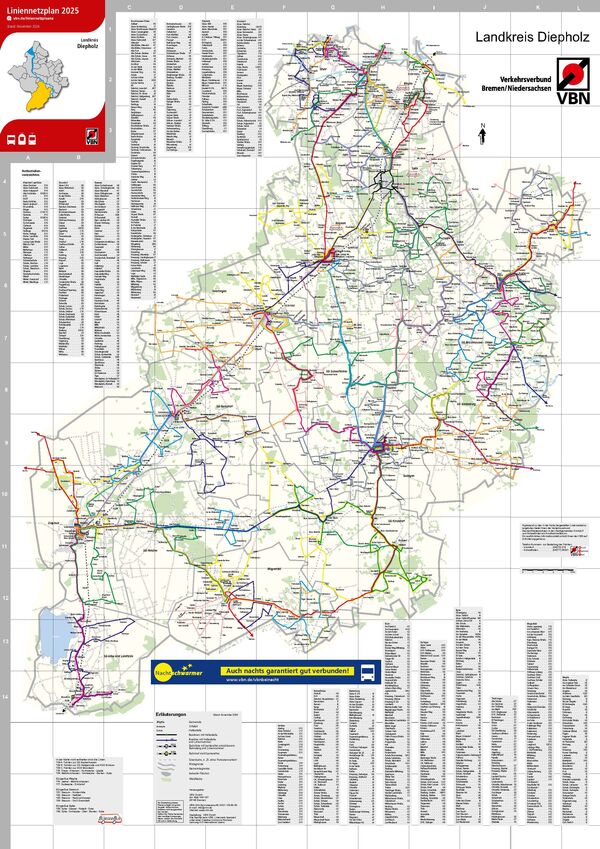 Route Map Diepholz District